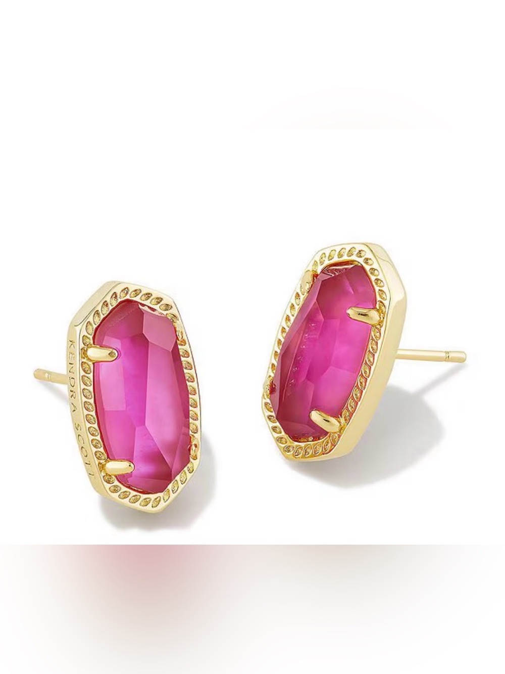 Kendra Scott Hold and Pink Elisa stud earrings -Preowned